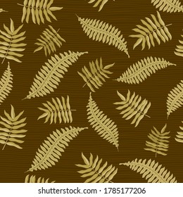 Leaves seamless pattern. Autumn backdrop. Vector background for your design.