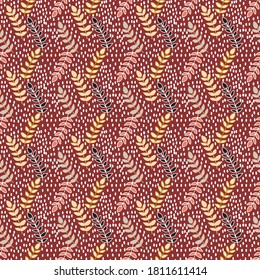 leaves seamless pattern. Can use for print, template, fabric, presentation, textile, banner, poster, wallpaper, digital paper, scrapbook, instant download