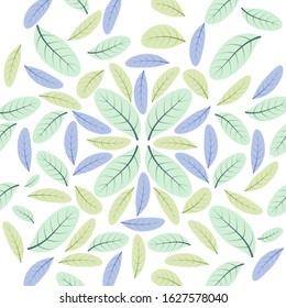 leaves seamless pattern decoration. leaves background with EPS 10