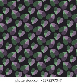 Leaves Seamless Pattern Design with background