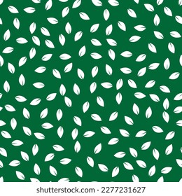 Leaves seamless pattern endless background.