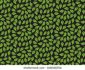 Leaves seamless pattern. Endless vector tiles art.