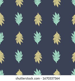 Leaves Seamless Pattern . Fashion Texture