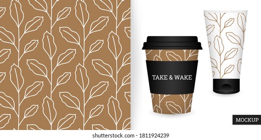 Deja un patrón impecable. Fondo floral. Ilustración vectorial. Textura de repetición de moda. Elegante adorno. Diseñar textiles, papel, tela. Camionetas.