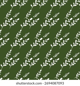 Leaves seamless pattern floral pattern botanical background vector illustration