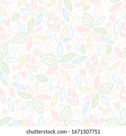 Leaves seamless pattern. Modern abstract background for your design.