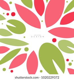 Leaves seamless pattern, original design, decorative template texture colorful vector illustration
