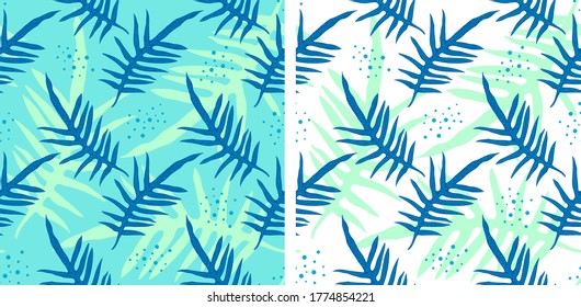 Deja un patrón impecable. Huella de camuflaje tropical. Excelente para textiles, pancartas, papeles pintados, envoltura. Diseño de ilustración vectorial.