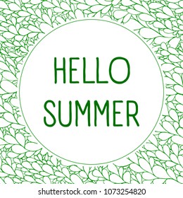 
Leaves seamless pattern vector illustration hand drawing for wrappers for textiles hello summer