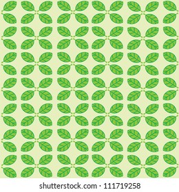 leaves seamless pattern vector illustration