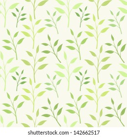 Leaves seamless pattern. Vector illustration
