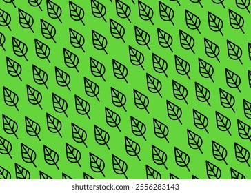 Leaves with seamless pattern vector, print and packaging, fashion, background