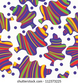 Leaves seamless pattern whimsical design