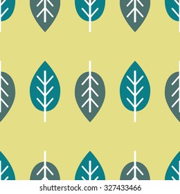 leaves seamless pattern.vector illustration