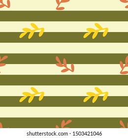 leaves seamless repeat pattern. Perfect for background and illustration