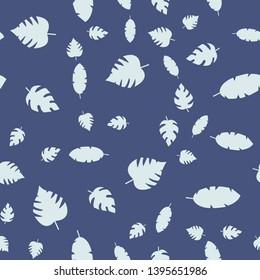 Leaves Seamless vector Pattern. Flat style floral Background