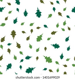 Leaves Seamless vector Pattern. Flat style floral Background