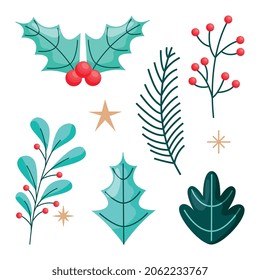 leaves set cartoon isolated over white background .vector illustration