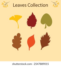 Leaves Set Clipart Vector Illustration by Ari_noana
