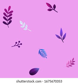 leaves set elements for pattern, poster, flyer, invitation and more