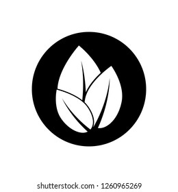 Leaves set. Logo template. Leaf icon. Elements for eco and bio logos. Ecology nature element. Vector illustration.