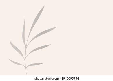 Leaves shadow background. The effect of overlaying shadows. Vector texture for background, wallpaper, own design
