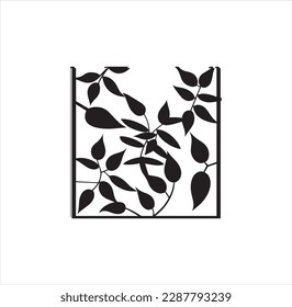 Leaves silhouette vector art work.
