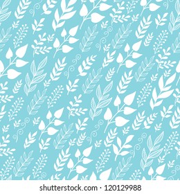 Leaves Silhouettes In the Wind Seamless Pattern background