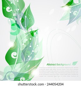 Leaves. Spring background 