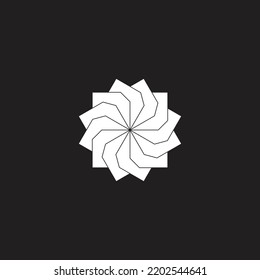 Leaves square, papers geometric symbol simple logo vector