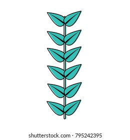 leaves with stem icon image 