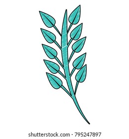 leaves with stem icon image 