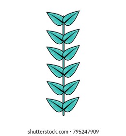 leaves with stem icon image 