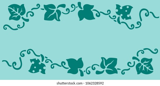 Leaves stencil art
