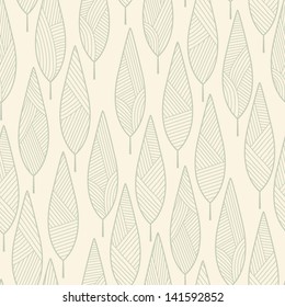 Leaves striped seamless pattern. Seamless pattern can be used for wallpapers, pattern fills, web page backgrounds,surface textures.