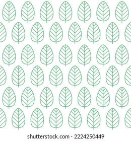 Leaves stylish background. Vector repeating texture with stylized leaves