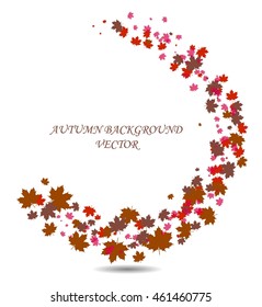 Leaves, text