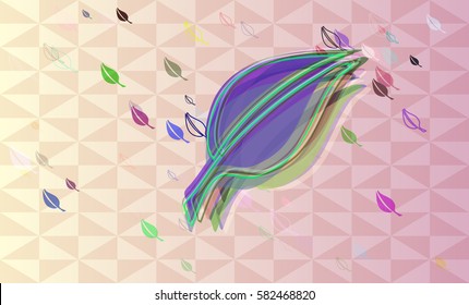 leaves texture art