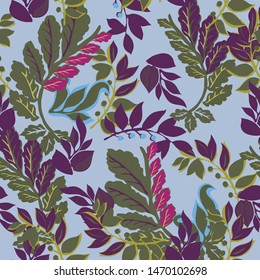 Leaves texture pattern. Ditsy floral background. Liberty style. fabric, covers, manufacturing, wallpapers, print, gift wrap.