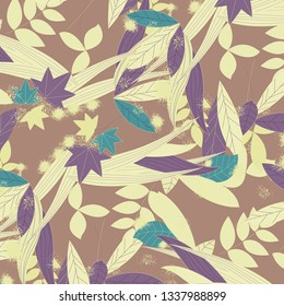 Leaves texture pattern. floral background.