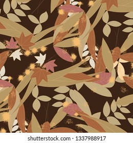 Leaves texture pattern. floral background.
