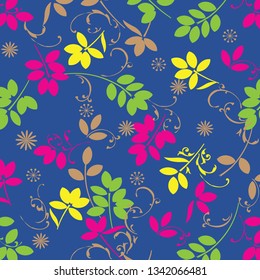 Leaves texture pattern. floral background.