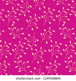 Leaves texture pattern.Watercolor floral background.