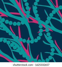 Leaves texture pattern.Watercolor floral background. vector