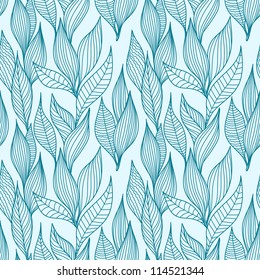 Leaves texture. Seamless pattern