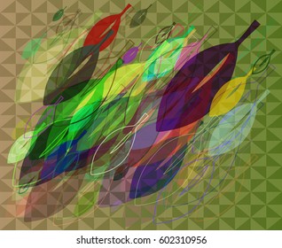 leaves texture vector