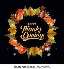 Leaves of Thanks given design