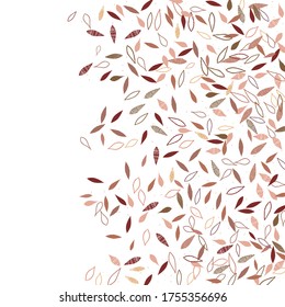 Leaves. Throw autumn leaves. Unusual abstract texture, background, wallpaper, postcard. Vector eps 10.