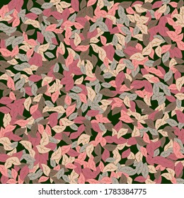 Leaves. Throw autumn leaves. Unusual abstract texture. Vector eps 10.