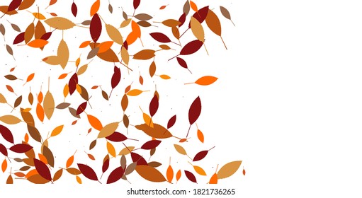 Leaves. Throw autumn leaves. Unusual abstract texture. Vector eps 10.